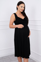 Suknelė su raišteliu nėščiosioms (Juoda)