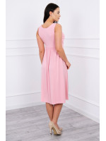 Suknelė su raišteliu nėščiosioms (Šviesiai rožinės spalvos)