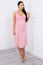 Suknelė su raišteliu nėščiosioms (Šviesiai rožinės spalvos)
