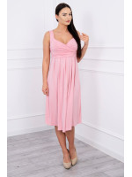 Suknelė su raišteliu nėščiosioms (Šviesiai rožinės spalvos)