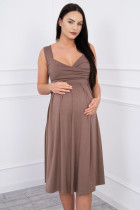 Suknelė su raišteliu nėščiosioms (Kapučino)