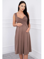 Suknelė su raišteliu nėščiosioms (Kapučino)