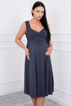 Suknelė su raišteliu nėščiosioms (Grafito)
