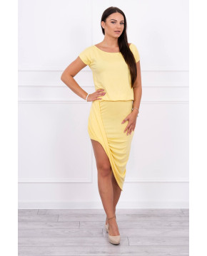 Proginė asimetriška suknelė (Geltonos spalvos) Proginė asimetriška suknelė (Geltonos spalvos)