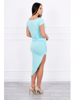 Proginė asimetriška suknelė (Mėtos spalvos)