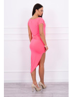 Proginė asimetriška suknelė (Rožinė neoninė)