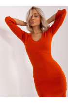 Aptempta suknelė moterims Rue Paris (oranžinės spalvos)