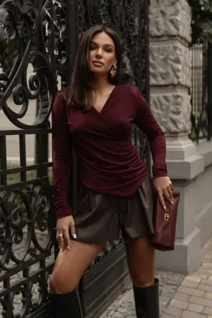 Moteriška palaidinė Claire (bordo)