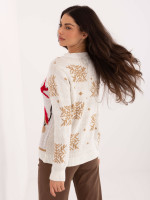 Kalėdinis megztinis moterims (Baltas)