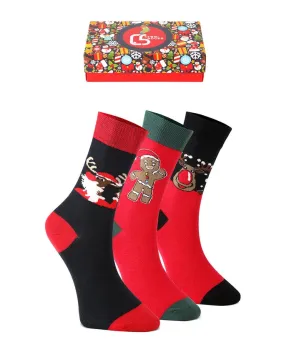 Kalėdinės kojinės dėžutėje (3 vnt.)