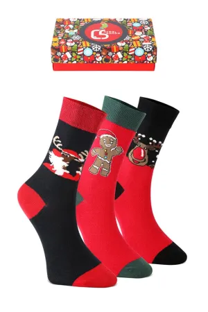 Kalėdinės kojinės dėžutėje (3 vnt.)