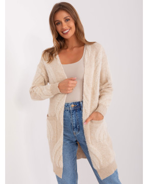 Kardiganas moterims (šviesios smėlio spalvos)