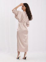 Elegantiška kimono stiliaus suknelė (smėlio)