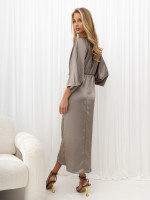 Elegantiška kimono stiliaus suknelė (rusva)