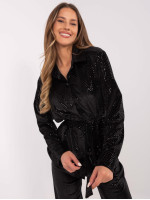 Puošnus laisvalaikio kostiumas moterims (juodas)