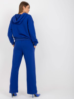 Sportinio stiliaus laisvalaikio kostiumėlis su gobtuvu (mėlynos spalvos)