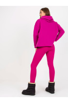 2 dalių moteriškas sportinis kostiumėlis (Fuksijos spalvos)