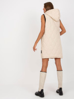 Dygsniuota liemenė su gobtuvu Rue Paris (balta)