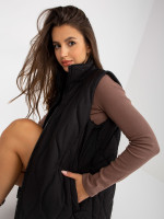 Dygsniuota liemenė be kapišono Rue Paris (Juoda)