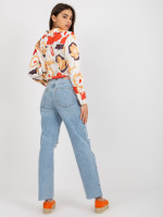 Satino marškiniai su ornamentais Lakert (balti)