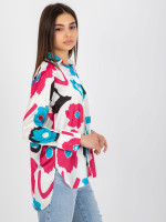 Satino marškiniai su ornamentais Lakert (balti)