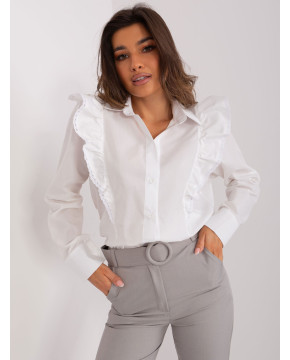 Medvilnės marškiniai moterims Lakert (balti)