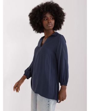 Marškinių tipo palaidinė moterims (mėlyna)