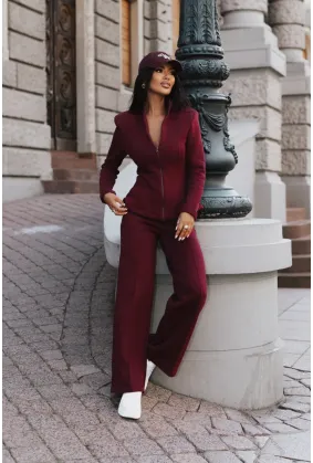 Švarkelio ir kelnių kostiumėlis (bordo)