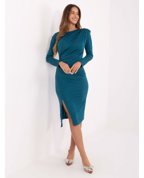 Elegantiška suknelė moterims su blizgučiais (mėlyna)