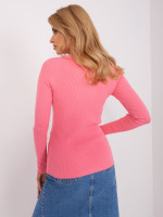 Klasikinis megztinis moterims (rožinės spalvos)