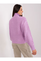 Oversize stiliaus megztinis moterims (alyvinės spalvos)