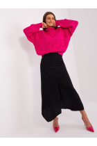 Oversize stiliaus megztinis moterims (rožinės spalvos)