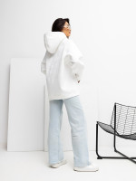 Džemperis moterims su užrašu (Balta)