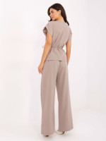 Elegantiškas laisvalaikio kostiumas moterims (pilkšva)