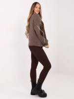 Megztinis su ornamentais (ruda spalva)