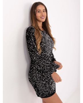 Kokteilinė mini suknelė moterims (sidabro)