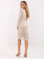 Proginė suknelė moterims su blizgučiais (balta)