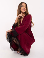 Elegantiška suknelė moterims su raukiniais (bordo)