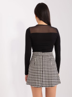 Palaidinė moterims su tinkleliu (juodos spalvos)