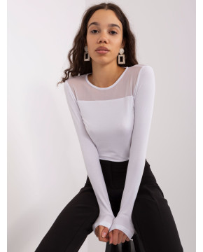 Palaidinė moterims su tinkleliu (baltos spalvos)