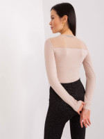 Palaidinė moterims su tinkleliu (smėlio spalvos)