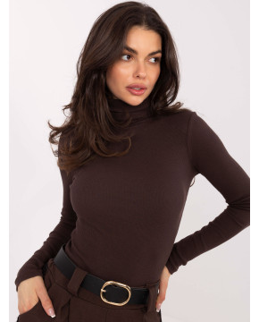 Moteriškas golfas Rue Paris (tamsiai rudos spalvos)