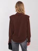 Marškiniai moterims su antpečiais (rudi)