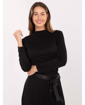 Puošni palaidinė moterims (juoda)