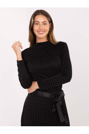 Puošni palaidinė moterims (juoda)