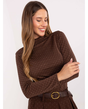 Puošni palaidinė moterims (ruda)