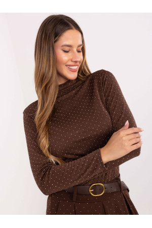 Puošni palaidinė moterims (ruda)