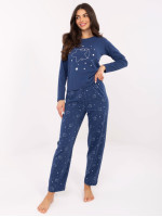 2 dalių medvilninė pižama (mėlynos spalvos)