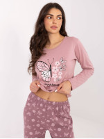 2 dalių medvilninė pižama (šviesiai rožinės spalvos)
