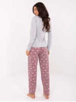 2 dalių medvilninė pižama (pilkos spalvos)